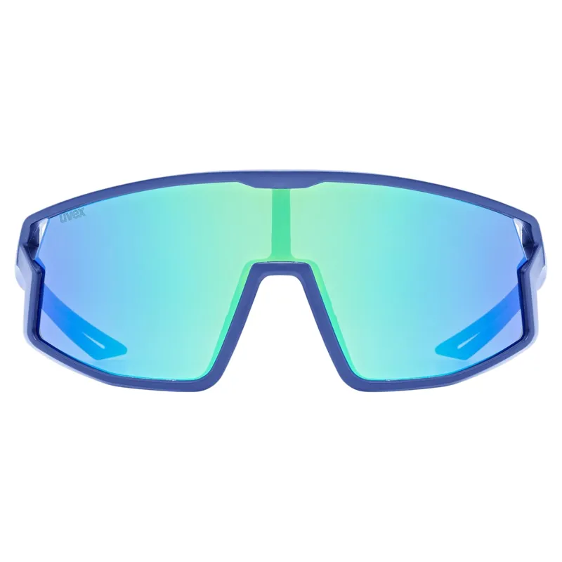 Uvex Skyryse Junior Sunglasses - Matt Blue/Mirror Green-1