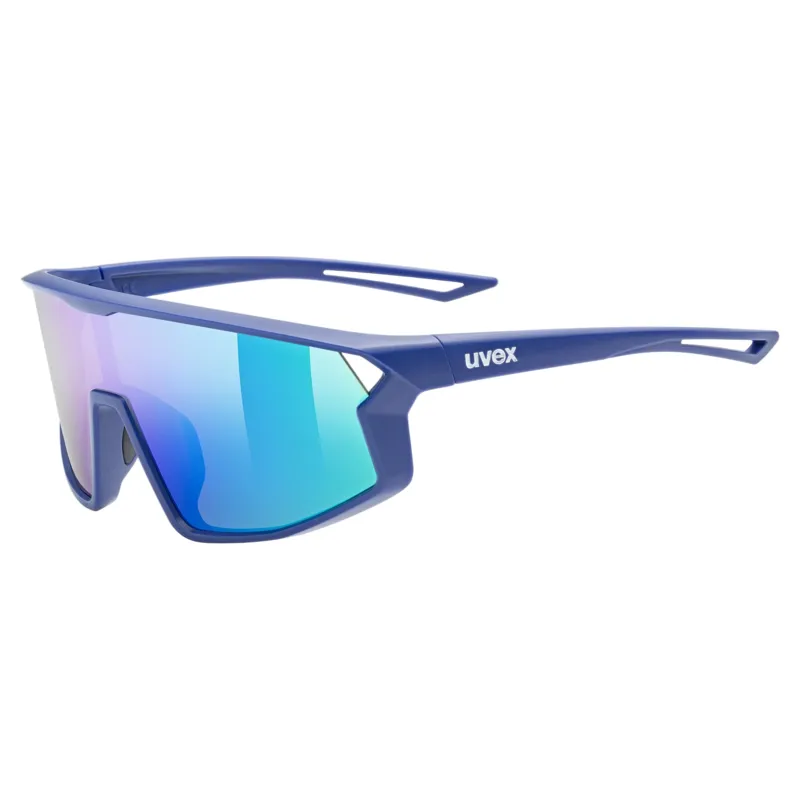 Uvex Skyryse Junior Sunglasses - Matt Blue/Mirror Green