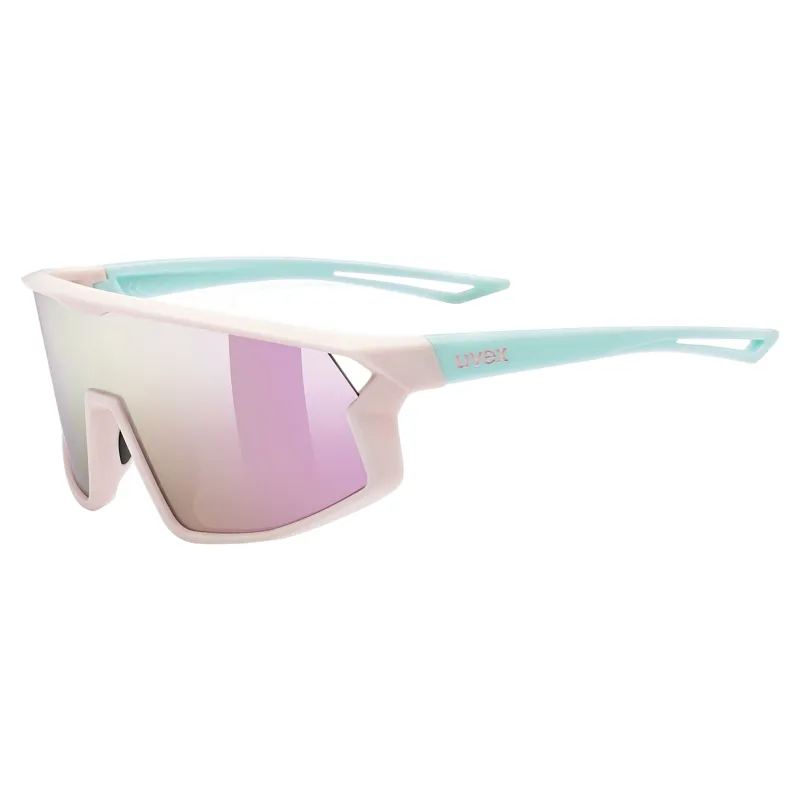 Uvex Skyryse Junior Sunglasses - Matt Pink-Green/Mirror Pink