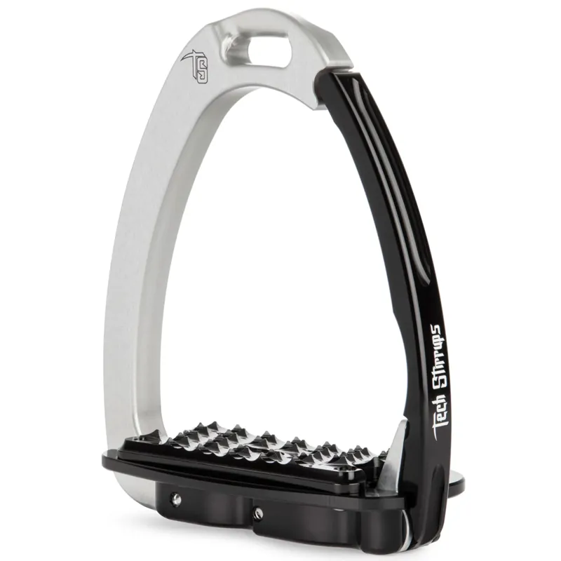 Tech Venice Evo Safety Stirrups - Silver/Black
