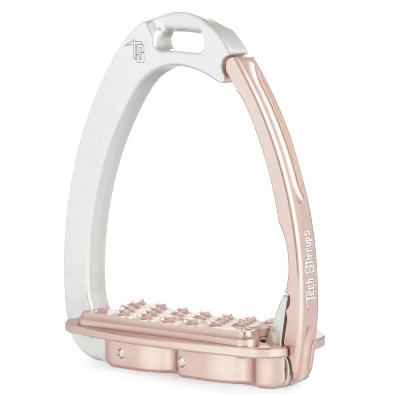 Tech Venice Evo Safety Stirrups - Silver/Rose Gold