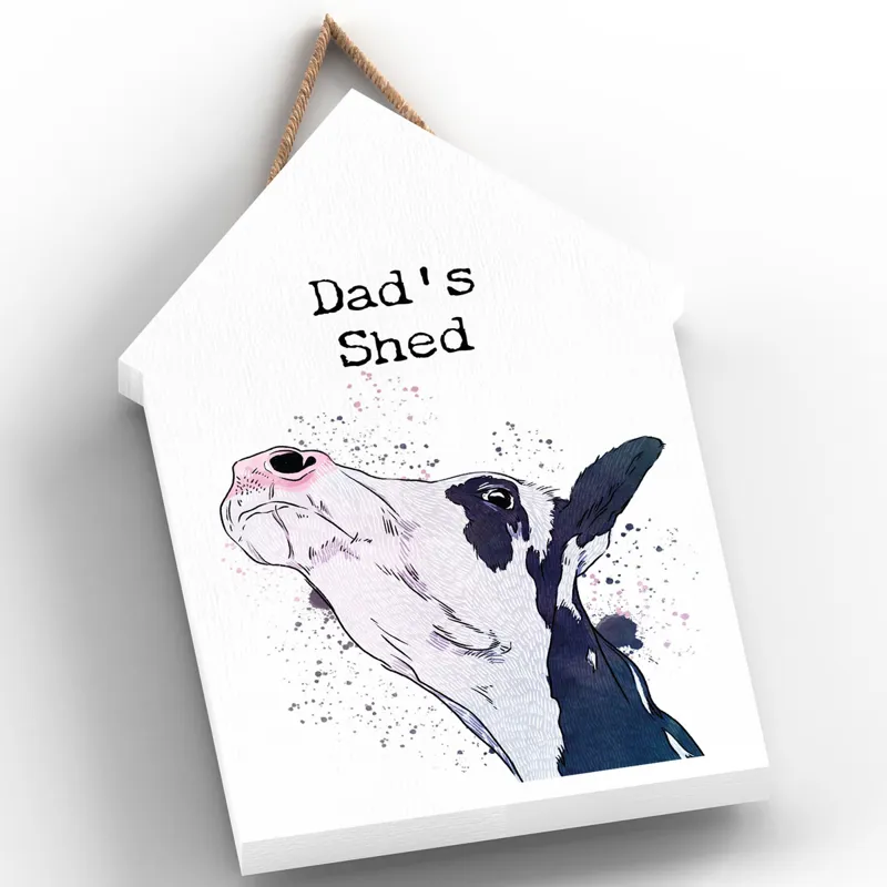 Vivid Squid Large Beach Hut Plaque - Dad's Shed