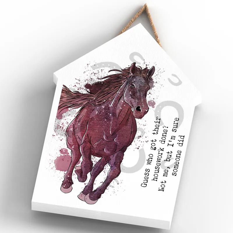 Vivid Squid Large Beach Hut Plaque - Housework Done-3