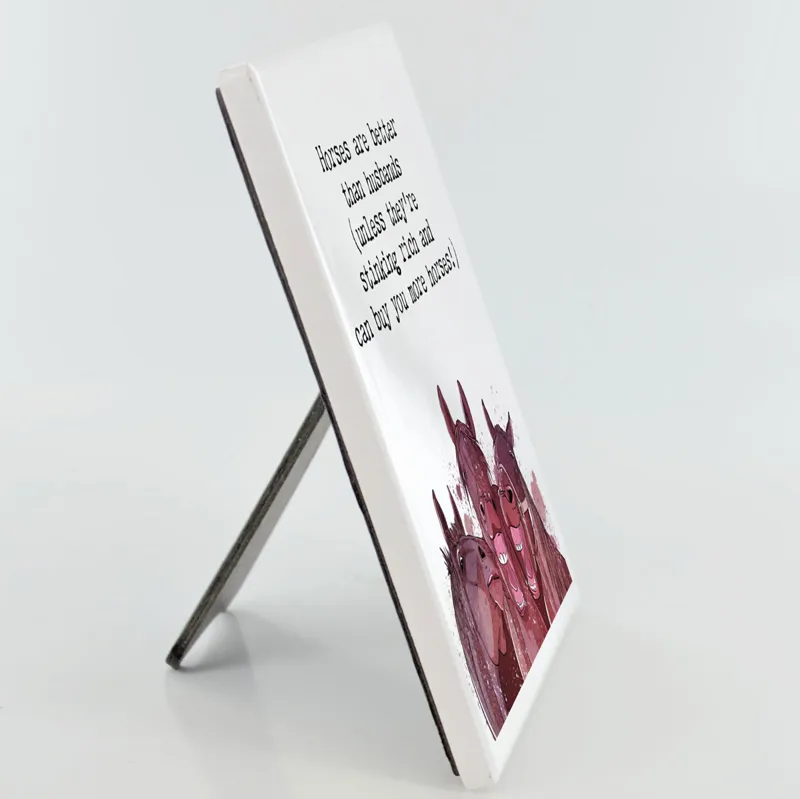 Vivid Squid Photo Panel - Horses Are Better Than Husbands-4