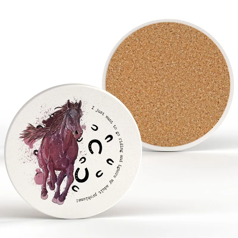 Vivid Squid Ceramic Coaster - Ignore My Problems