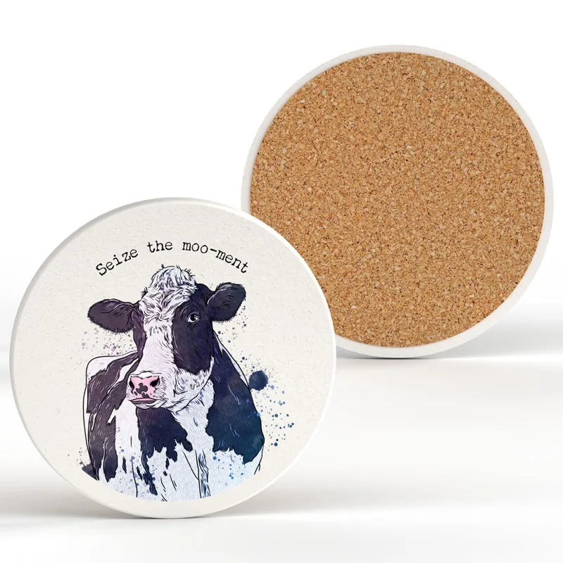 Vivid Squid Ceramic Coaster - Seize The Moment