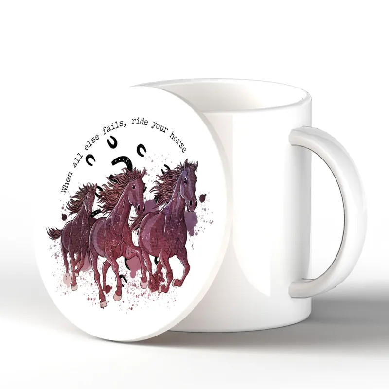 Vivid Squid Ceramic Coaster - When All Else Fails-1