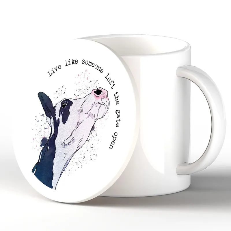 Vivid Squid Ceramic Coaster - Gate Open-1