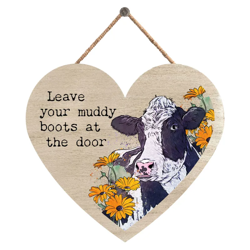 Vivid Squid Small Heart Plaque - Boots At The Door-3