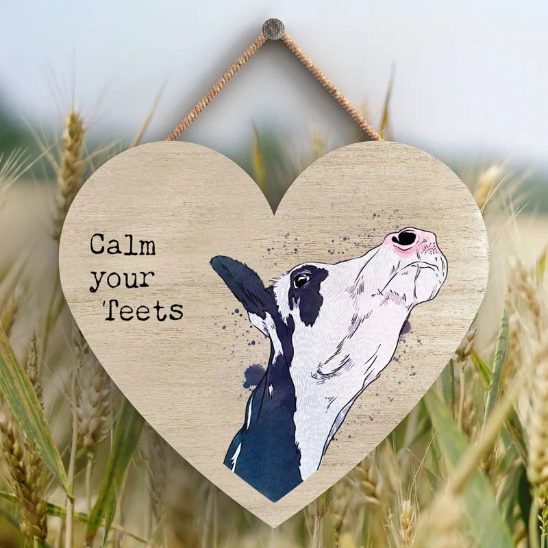 Vivid Squid Small Heart Plaque - Calm-4