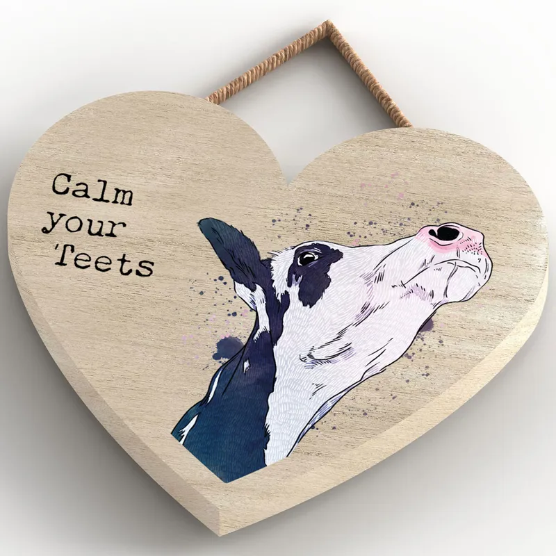Vivid Squid Small Heart Plaque - Calm-2
