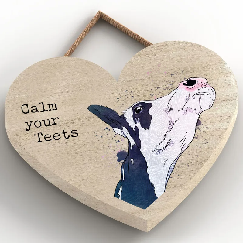 Vivid Squid Small Heart Plaque - Calm