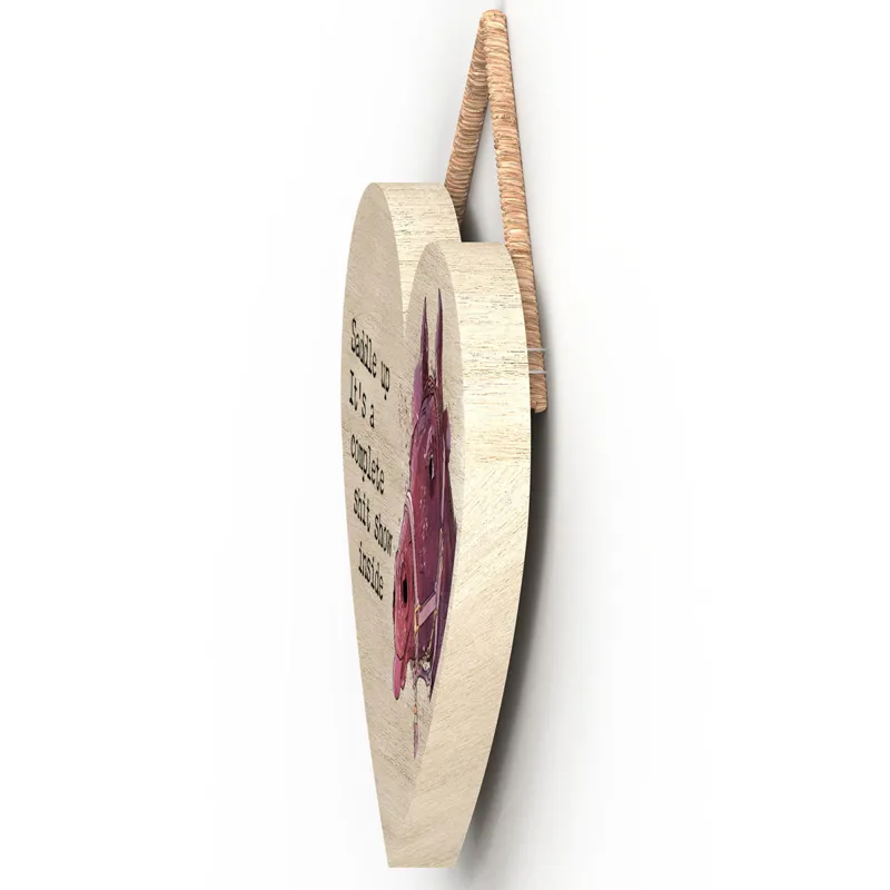 Vivid Squid Small Heart Plaque - Saddle Up-1