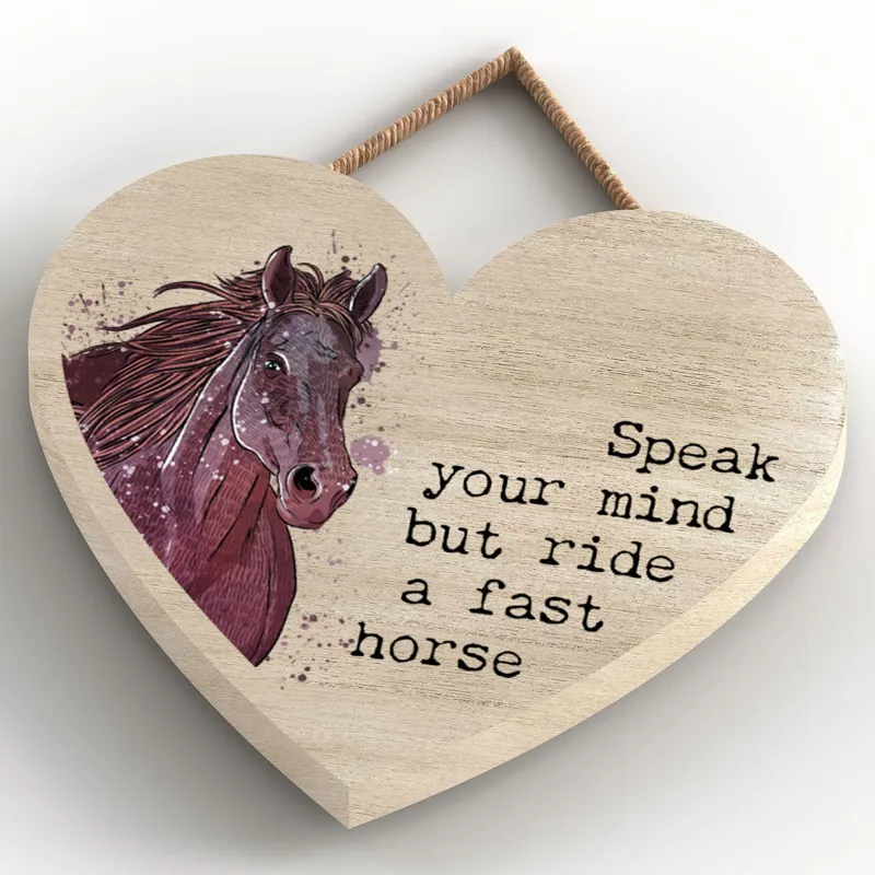 Vivid Squid Small Heart Plaque - Speak Your Mind-2