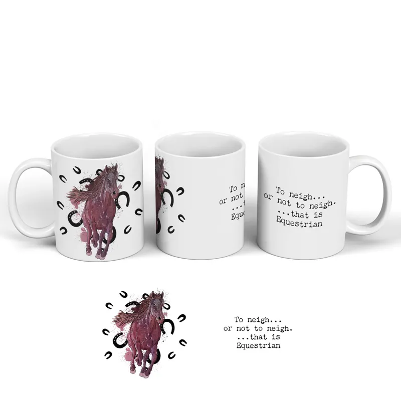 Vivid Squid Ceramic Mug - To Neigh-1