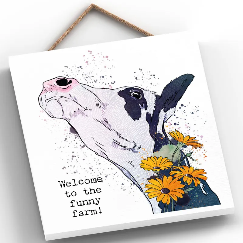 Vivid Squid Medium Off Square Plaque - Funny Farm