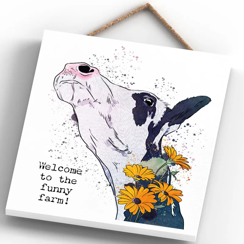 Vivid Squid Medium Off Square Plaque - Funny Farm-1