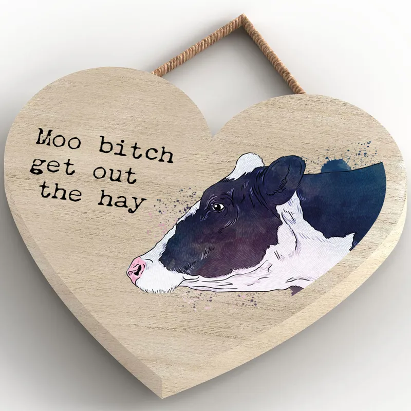 Vivid Squid Small Heart Plaque - Get Out the Hay-3