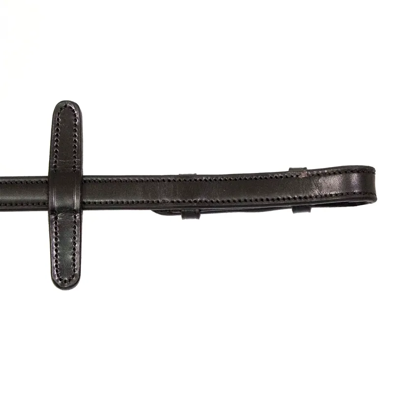 Henry James V-Grip Hybrid Rubber Reins with Stoppers - Black-4