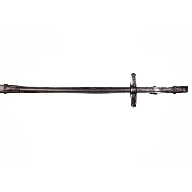 Henry James V-Grip Hybrid Rubber Reins with Stoppers - Black-1