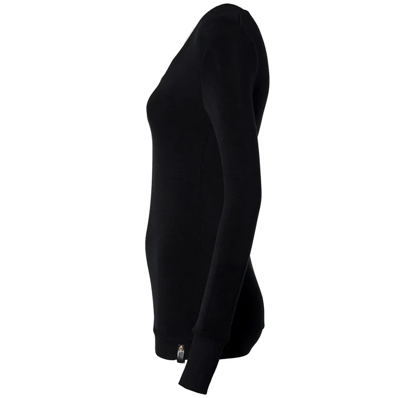 Holland Cooper Soft Touch V-Neck Ladies Show Sweater - Black-3