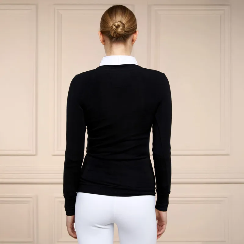 Holland Cooper Soft Touch V-Neck Ladies Show Sweater - Black-5