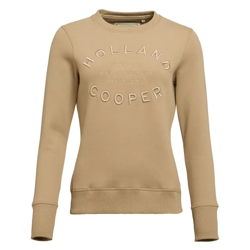Holland Cooper Varsity Ladies Crew Pullover - Oatmeal-1