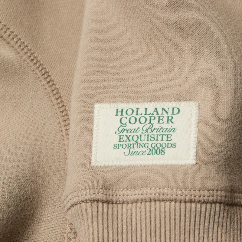 Holland Cooper Varsity Ladies Crew Pullover - Oatmeal-2