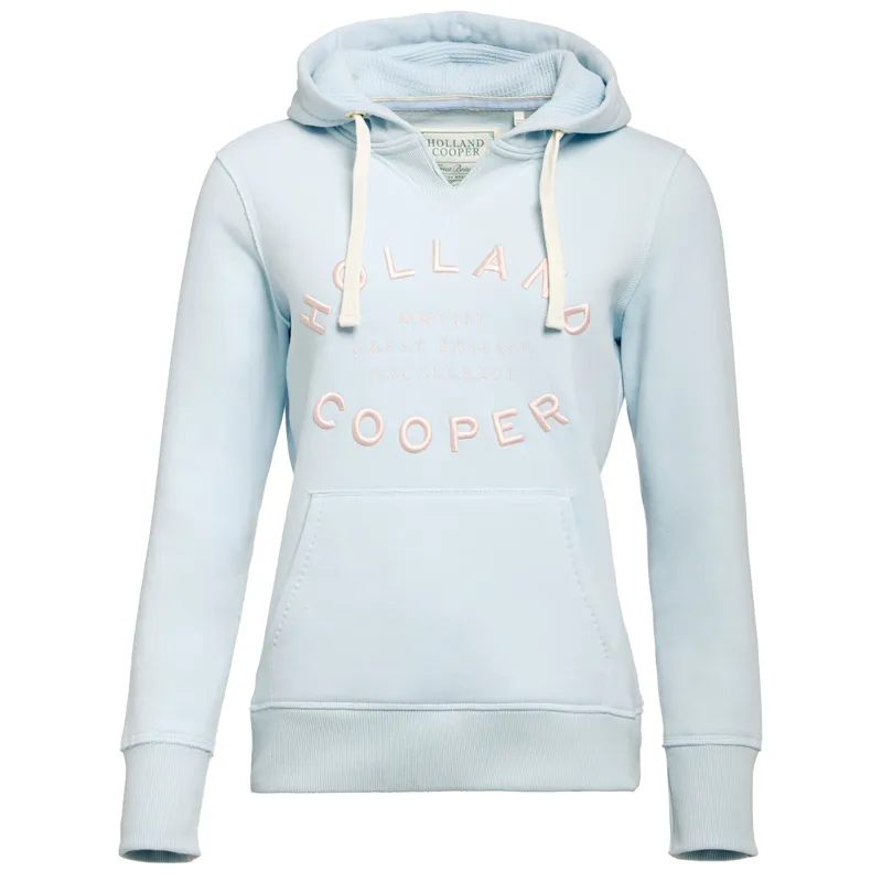 Holland Cooper Varsity Ladies Hoodie - Pale Blue-2