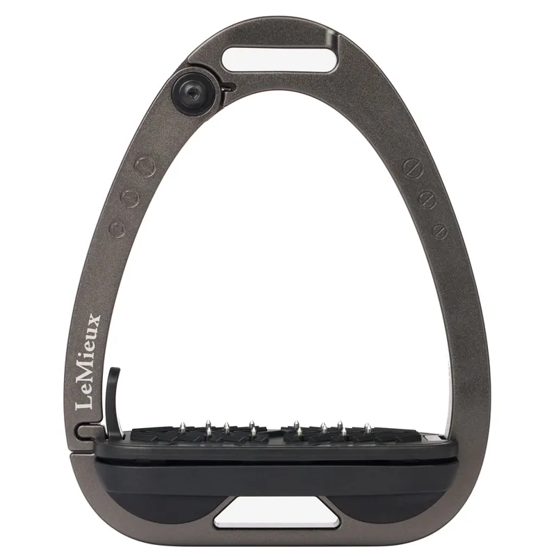 LeMieux Vector Control Flat Safety Stirrups - Carbon-1