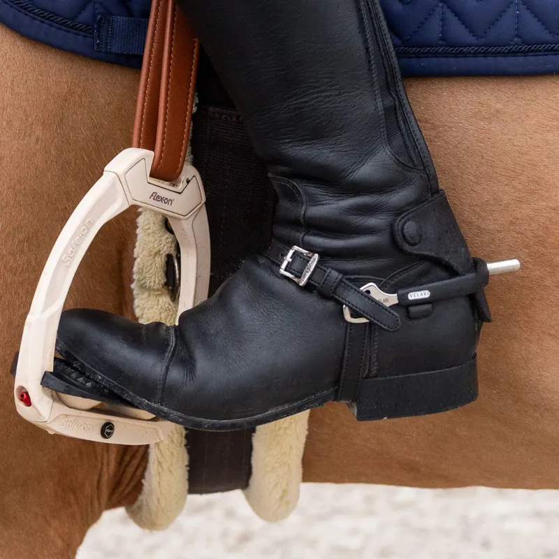 Velari Rubber Covered Rounded Stainless Steel Spurs -2