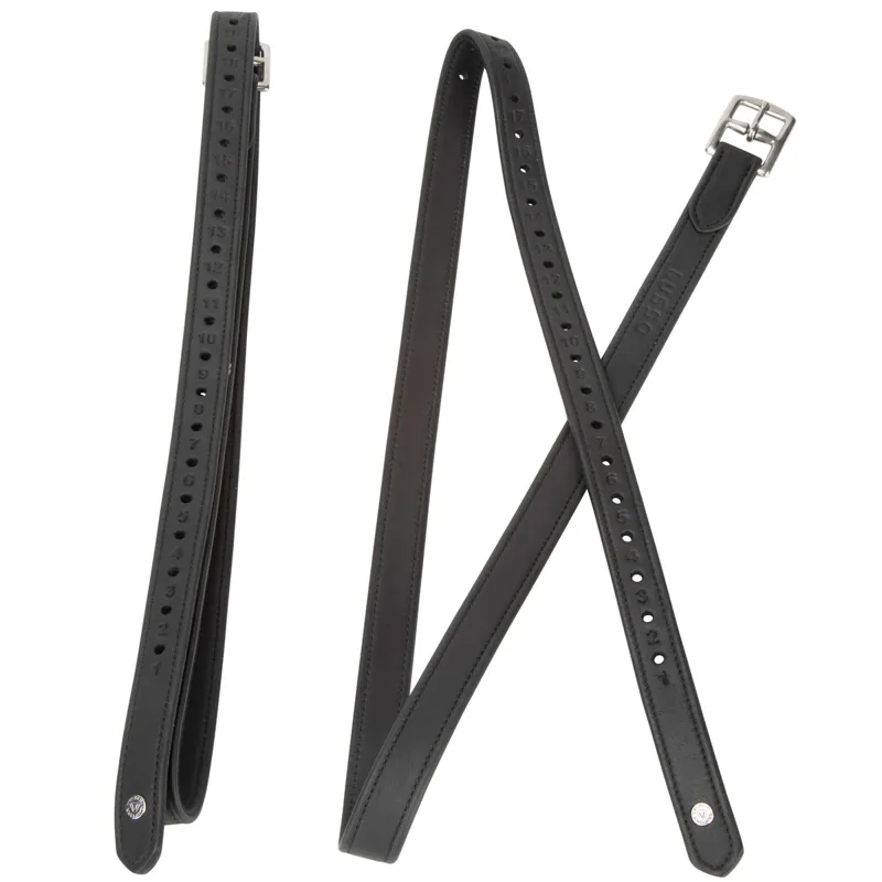 Velociti Lusso Wrapped Stirrup Leathers - Black