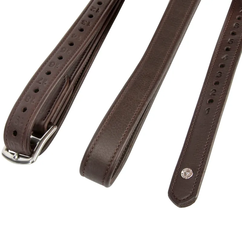 Velociti Lusso Wrapped Stirrup Leathers - Havana-5
