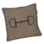 Eskadron Platinum Velvet Pillow Cover - Black/Smokey Taupe