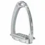 Tech Venice Swarovski Dressage Sloped Safety Stirrups - Silver/Silver