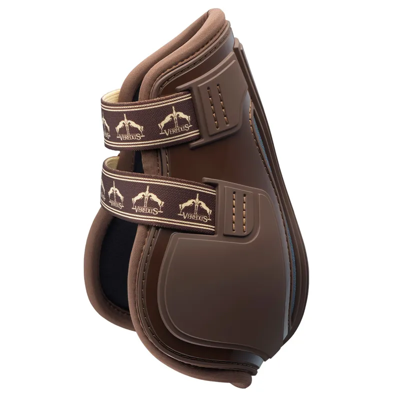 Veredus Pro Jump Active Elastic Rear Fetlock Boots - Brown-2