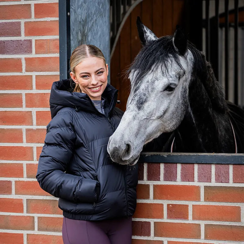 Schockemohle Verena Style Ladies Padded Jacket - Graphite-4