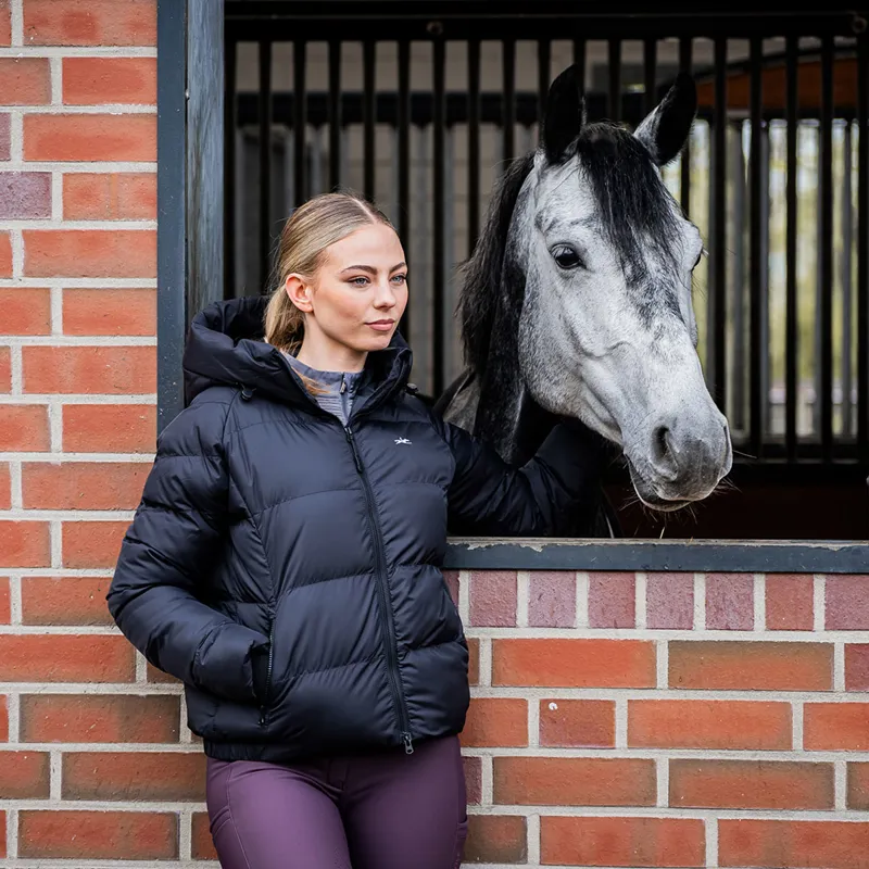 Schockemohle Verena Style Ladies Padded Jacket - Graphite-6