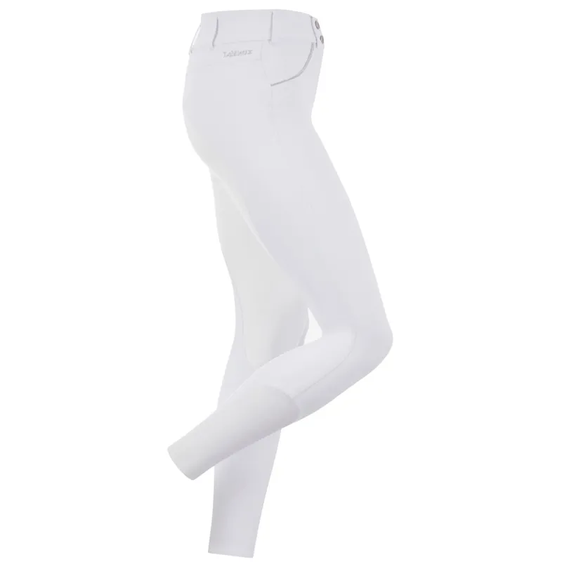 LeMieux Victoria Suede Seat Ladies Competition Breeches - White-2