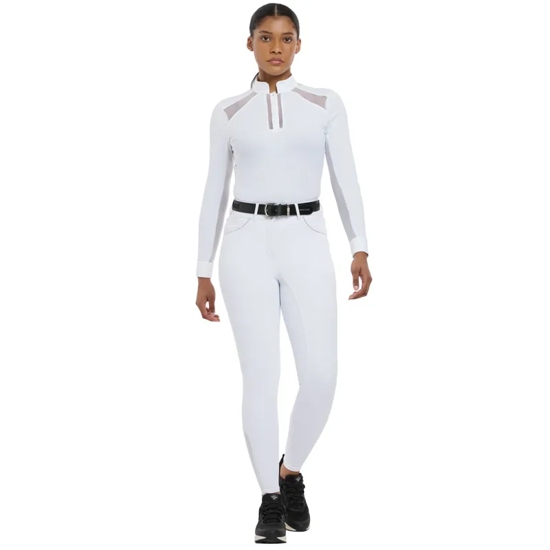 LeMieux Victoria Silicone Ladies Competition Breeches - White-3