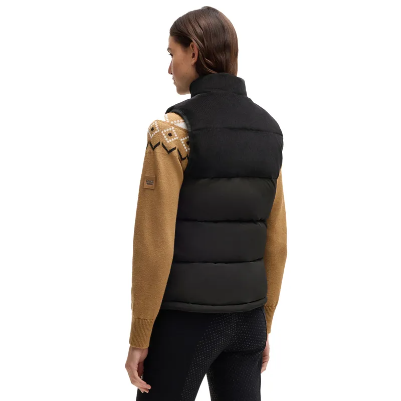 BOSS Equestrian Viola Cord Womens Puffer Vest Gilet - Black-2
