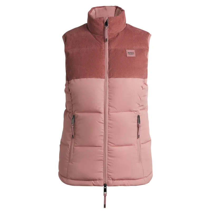 BOSS Equestrian Viola Cord Womens Puffer Vest Gilet - Rose Haze-2