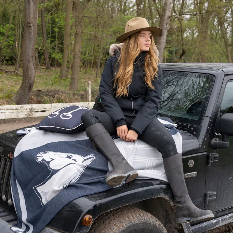 HV Polo Blanket Vivianne - Navy-4