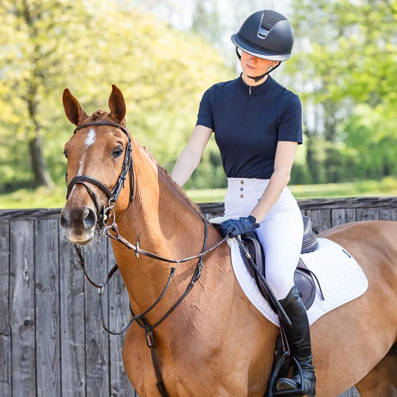 Woof Wear Tech Short Sleeve Ladies Top - Navy-6