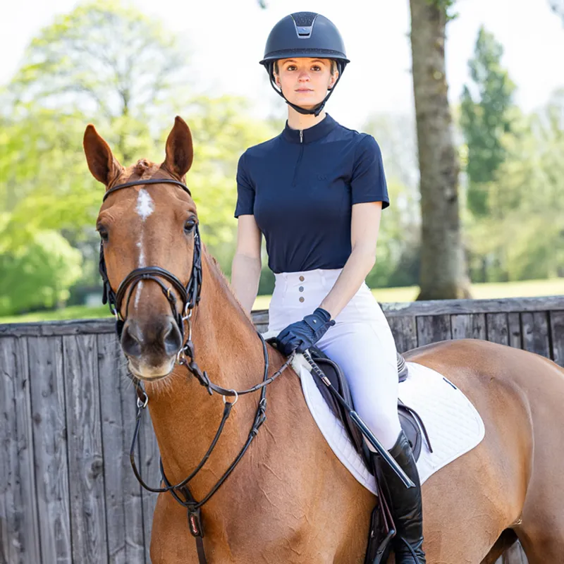 Woof Wear Tech Short Sleeve Ladies Top - Navy-5