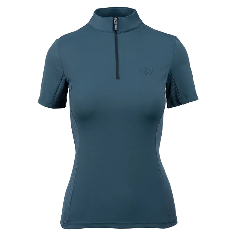Woof Wear Tech Short Sleeve Ladies Top - Petrol Blue