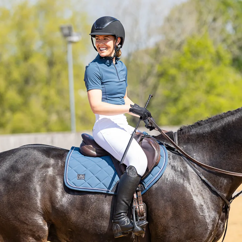 Woof Wear Tech Short Sleeve Ladies Top - Petrol Blue-10