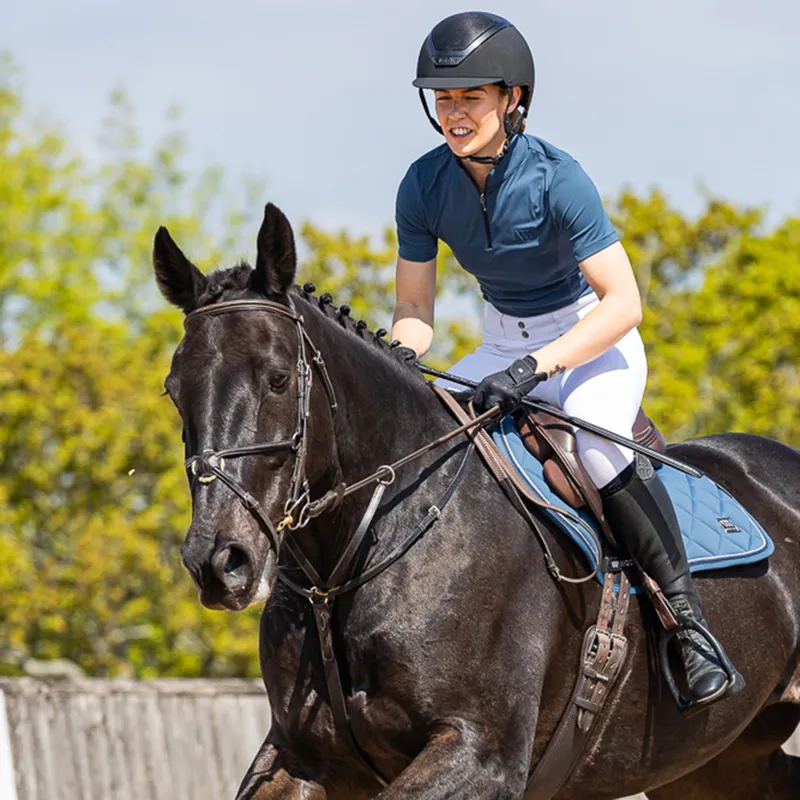 Woof Wear Tech Short Sleeve Ladies Top - Petrol Blue-9