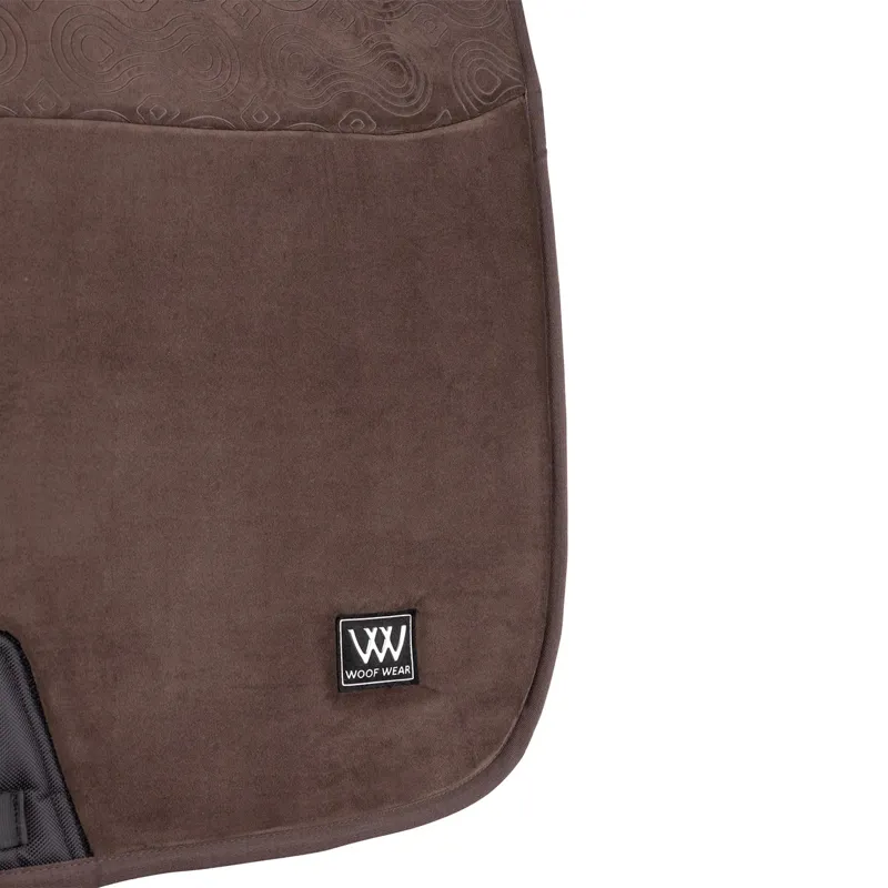 Woof Wear Elite Comfort Dressage Saddlecloth - Chocolate-1