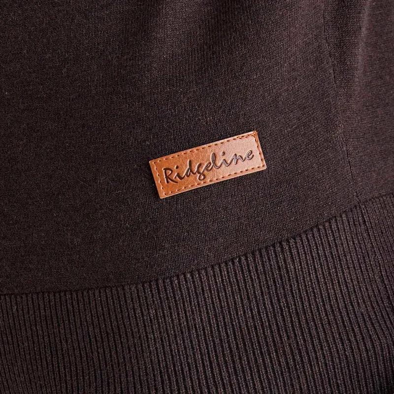 Ridgeline Melford Womens Roll Neck Knit Jumper - Deep Bark-6